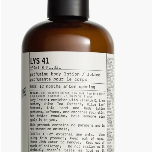 Le Labo Lys 41 Body Lotion  8 oz - Picture 1 of 3